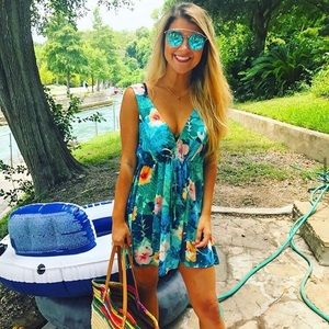 Floral Show Me Your MuMu Swim Cover Up